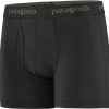 Clothing Patagonia Underwear | Patagonia Mens Essential Boxer Briefs Black