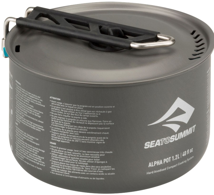 Camping Sea To Summit Pots & Pans | Sea To Summit Alpha Pot - 1.2L Grey