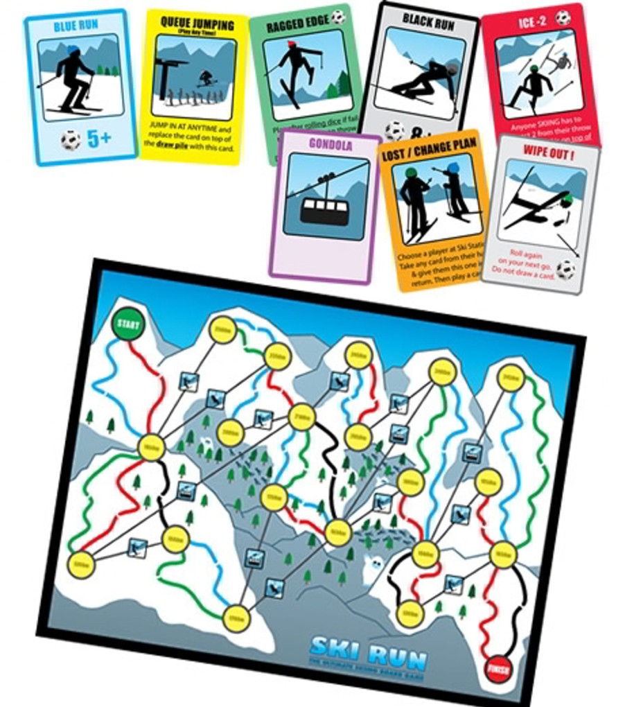 Equipment Wildcard Games Travel Accessories | Wildcard Games Ski Run Game Blue