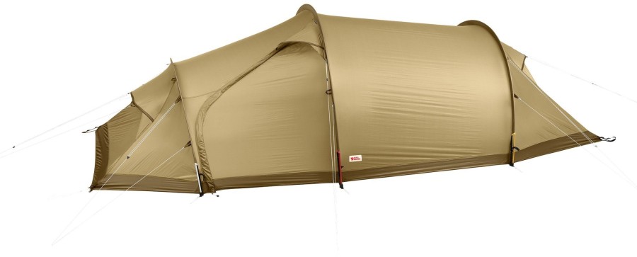 Camping Fjallraven Backpacking & Lightweight Tents | Fjallraven Abisko Shape 3 Tent - Sand Brown