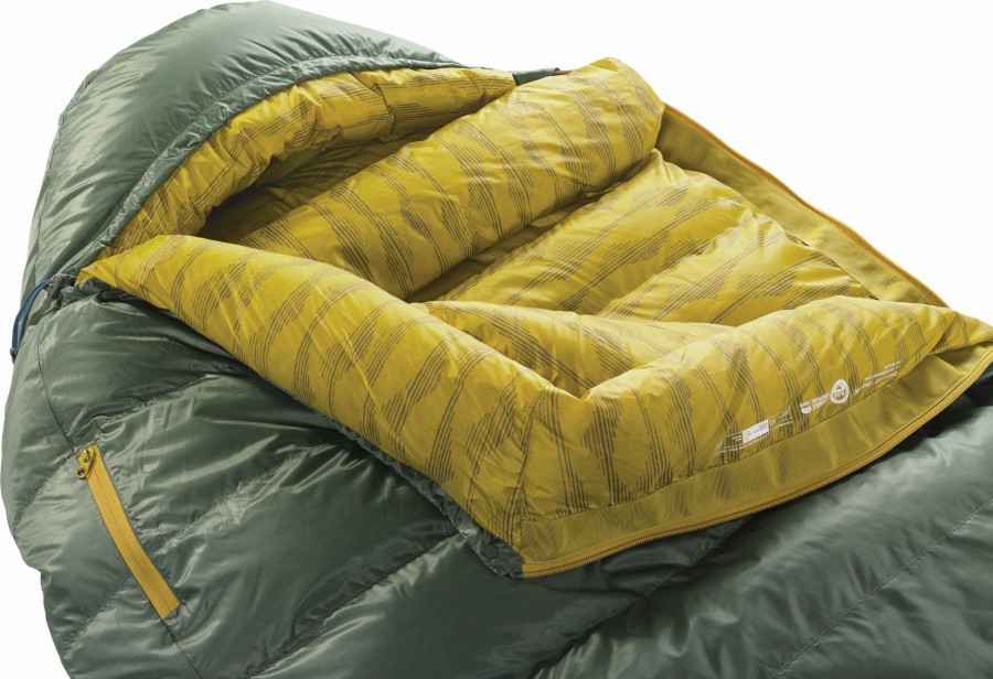 Camping Thermarest Backpacking & Lightweight Sleeping Bags | Therm-A-Rest Questar -6C Sleeping Bag - Regular Green