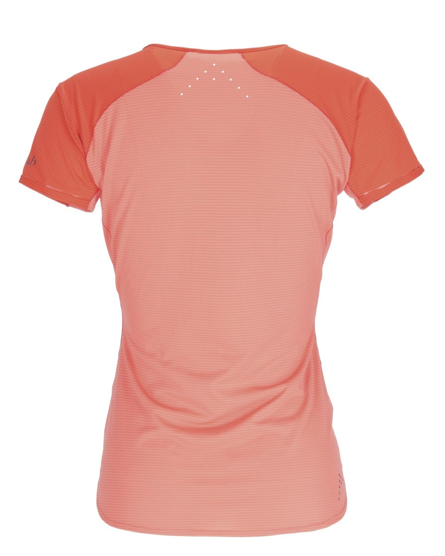 Clothing Rab T Shirts & Base Layers | Rab Womens Sonic Ultra Tee Grapefruit-Reef Red