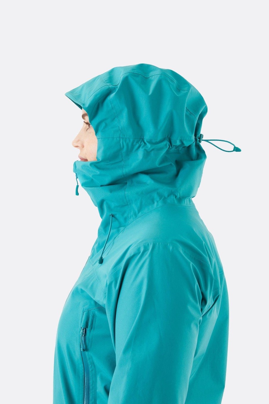 Clothing Rab Waterproof Jackets | Rab Womens Arc Eco Jacket - Storm Green Blue