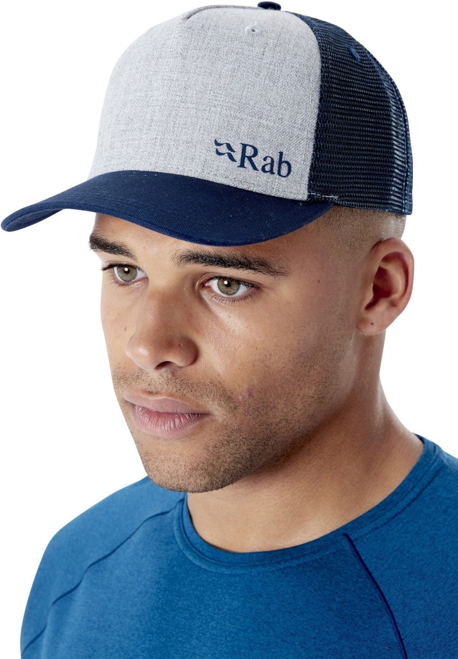 Clothing Rab Hats | Rab Trucker Logo Cap Marl Grey