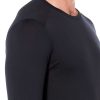 Clothing Icebreaker T Shirts & Base Layers | Icebreaker Mens 200 Oasis Long Sleeved Crewe Top Black