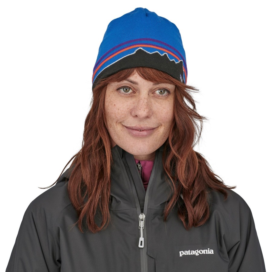 Clothing Patagonia Hats | Patagonia Beanie Hat - Classic Fitz Roy-Andes Blue