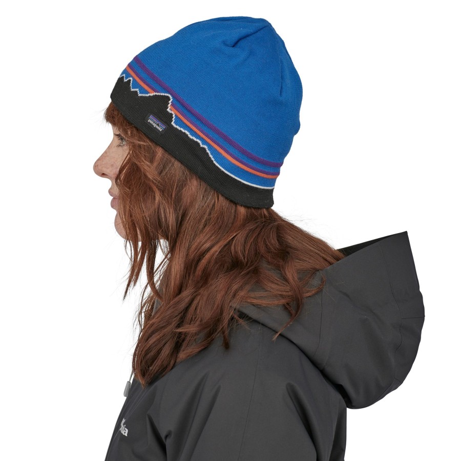 Clothing Patagonia Hats | Patagonia Beanie Hat - Classic Fitz Roy-Andes Blue