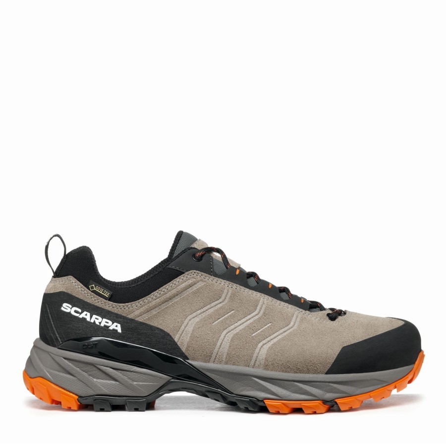 Footwear Scarpa Walking Shoes | Scarpa Mens Rush Trail Gtx Shoes - Taupe-Mango Brown