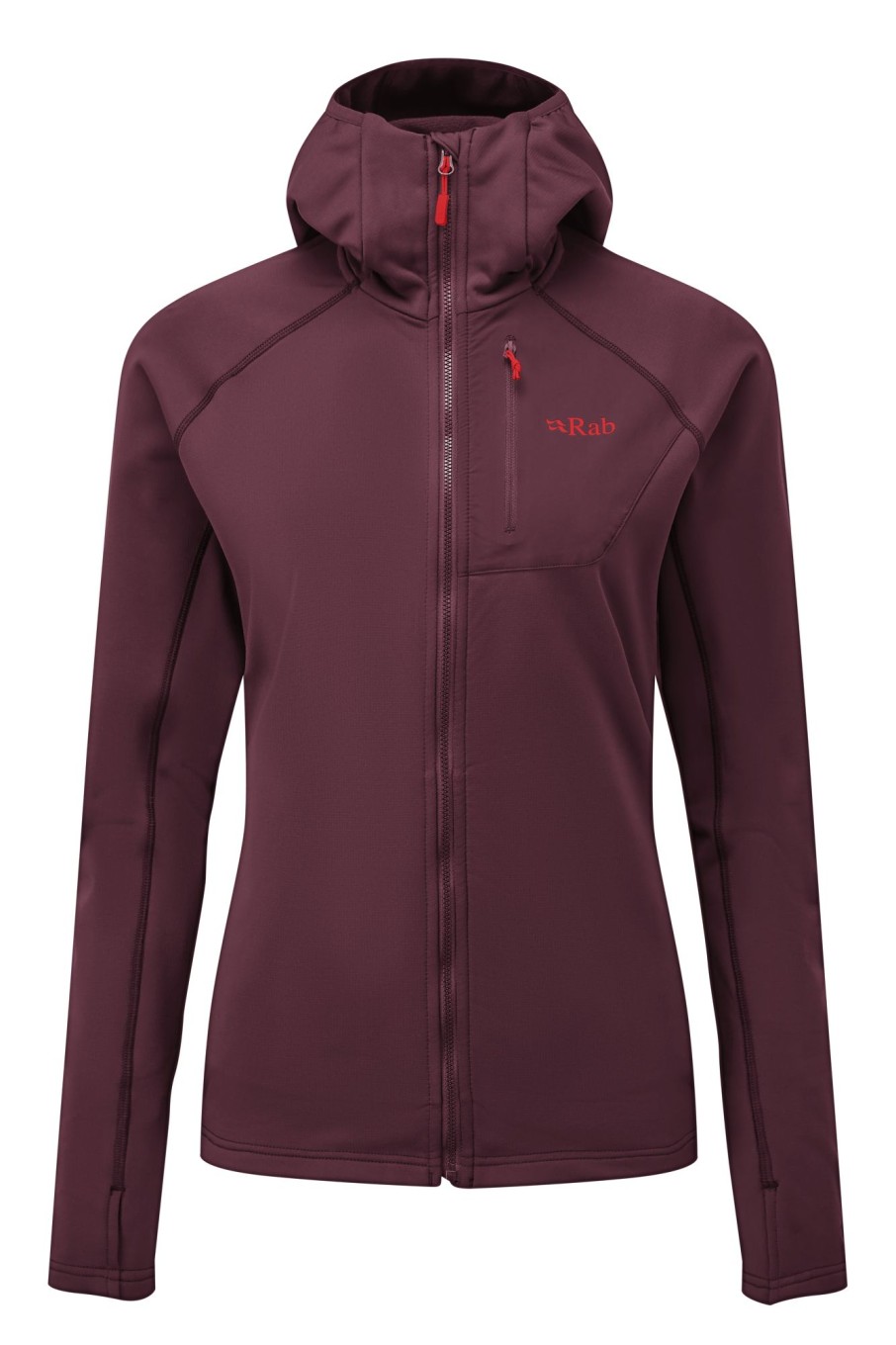 Clothing Rab Fleece & Mid Layer | Rab Womens Superflux Hoody - Deep Heather Purple