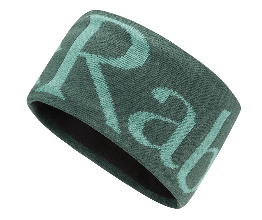 Clothing Rab Hats | Rab Knitted Logo Headband Slate-Glacier Blue Green