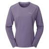 Clothing Rab T Shirts & Base Layers | Rab Womens Force Long Sleeved Tee Sage Purple