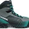 Footwear Scarpa Mountain Boots | Scarpa Womens Ribelle Lite Hd Boots - Iron Gray-Tropical Green Grey