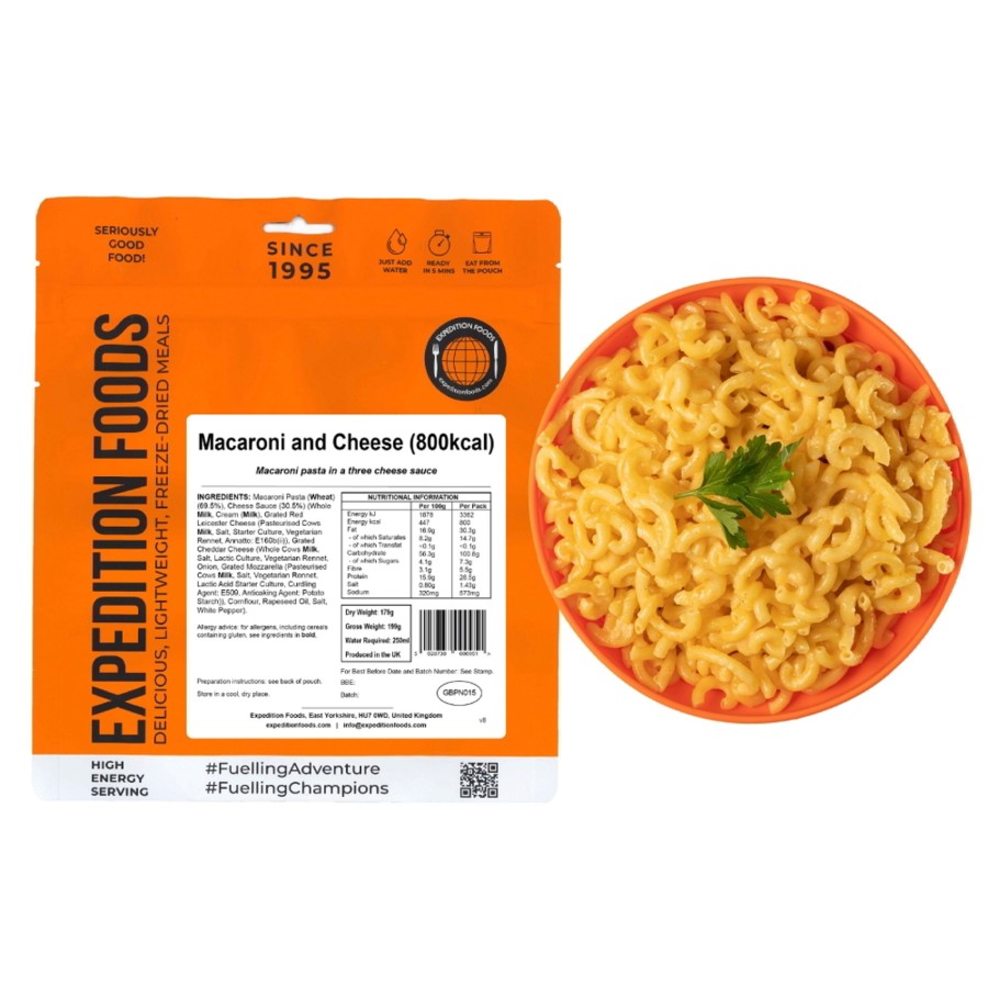 Equipment Expedition Foods Lunch/ Dinner | Expedition Foods Macaroni And Cheese - 800Kcal Orange