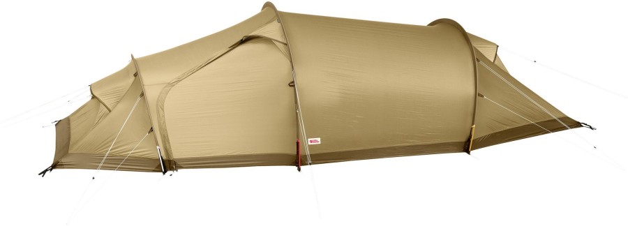 Camping Fjallraven Backpacking & Lightweight Tents | Fjallraven Abisko Shape 2 Tent - Sand Brown