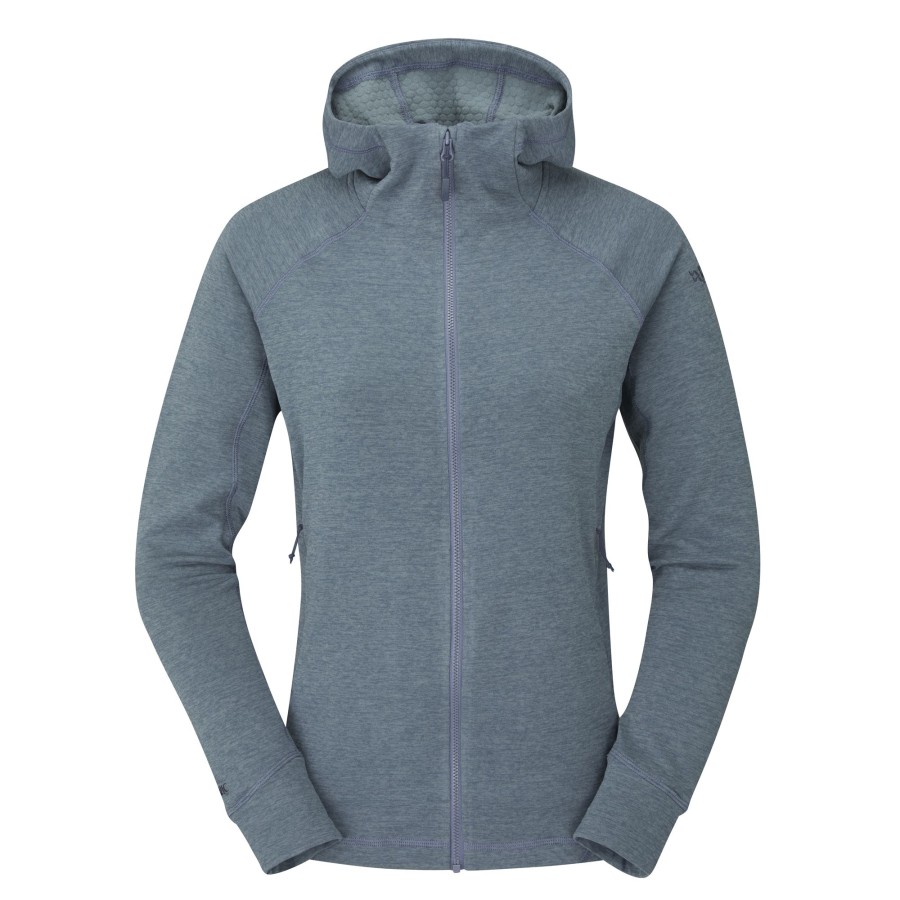 Clothing Rab Fleece & Mid Layer | Rab Womens Nexus Hoody - Orion Blue