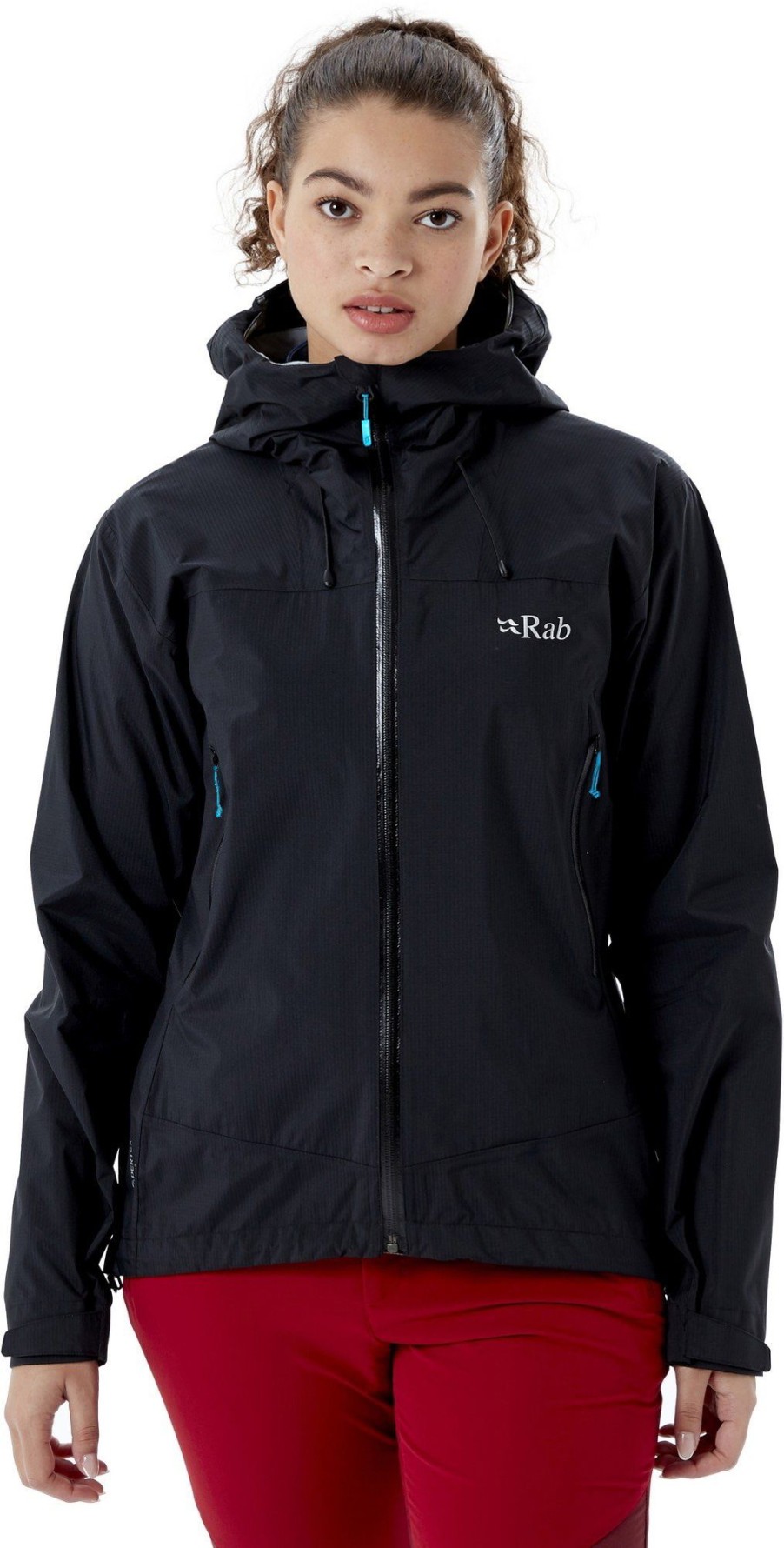 Clothing Rab Waterproof Jackets | Rab Womens Downpour Plus 2.0 Jacket Black