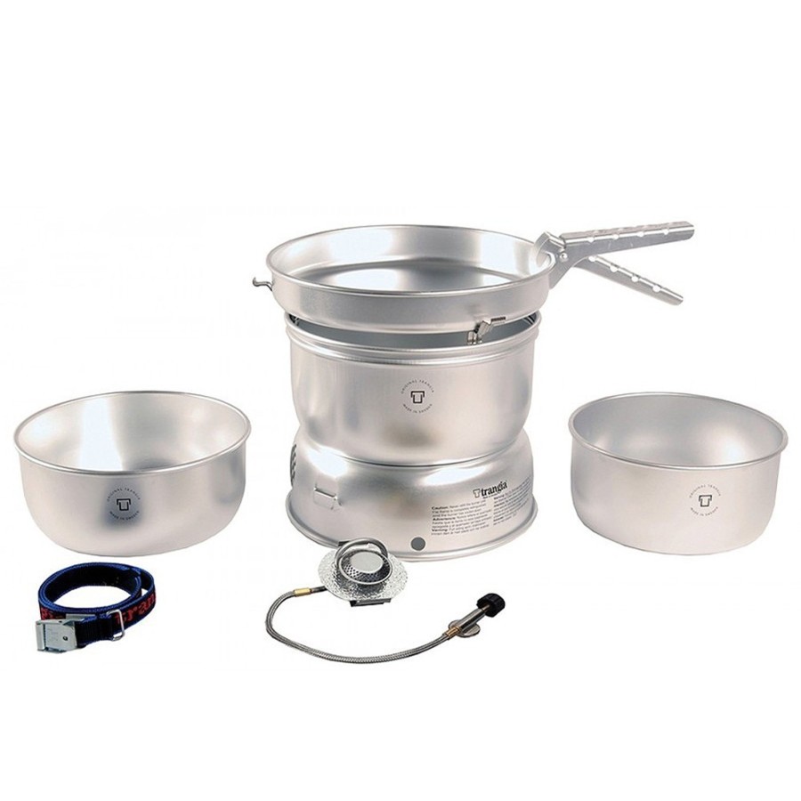 Camping Trangia Lightweight Stoves | Trangia 25-1 Gb Stove - Alloy Pans With Gas Burner Silver