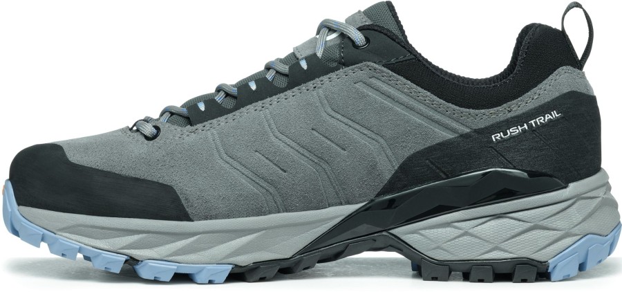 Footwear Scarpa Walking Shoes | Scarpa Womens Rush Trail Gtx Shoes - Smoke-Provence Grey