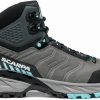 Footwear Scarpa Walking Boots | Scarpa Womens Rush Trk Gtx Boots - Midgray-Aqua Grey