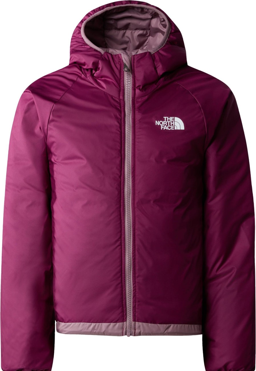 Clothing The North Face Jackets & Vests | The North Face Girls Reversible Perrito Jacket - Fawn Grey-Boysenberry