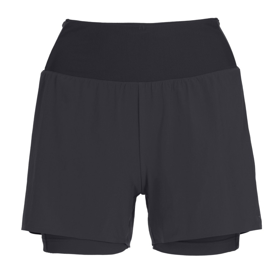 Clothing Rab Shorts | Rab Womens Talus Trail Shorts - Ebony Black