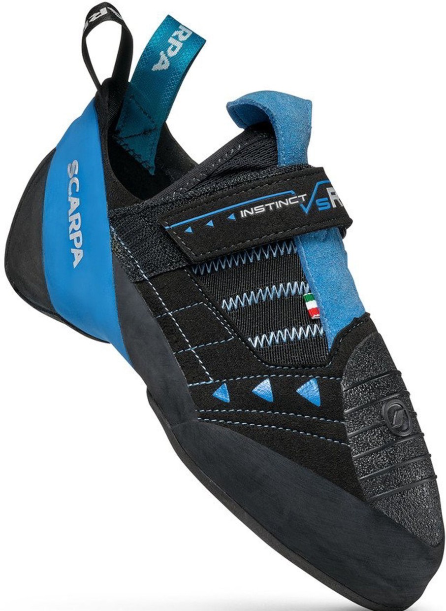 Equipment Scarpa Climbing Shoes | Scarpa Instinct Vs-R Climbing Shoes - Black-Azure Blue