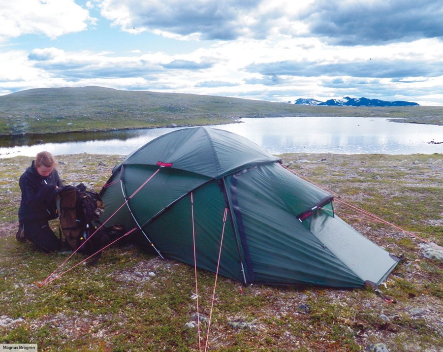 Camping Hilleberg Backpacking & Lightweight Tents | Hilleberg Saivo 3 Tent Red