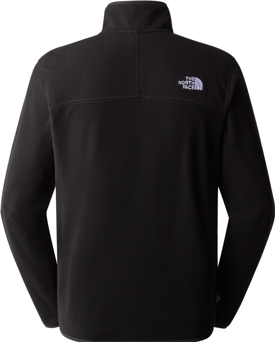 Clothing The North Face Fleece & Mid Layer | The North Face Mens 100 Glacier 1/4 Zip - Tnf Black