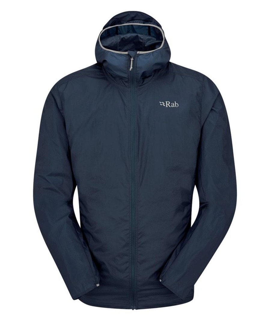 Clothing Rab Windshirts | Rab Mens Vital Hoody - Tempest Blue