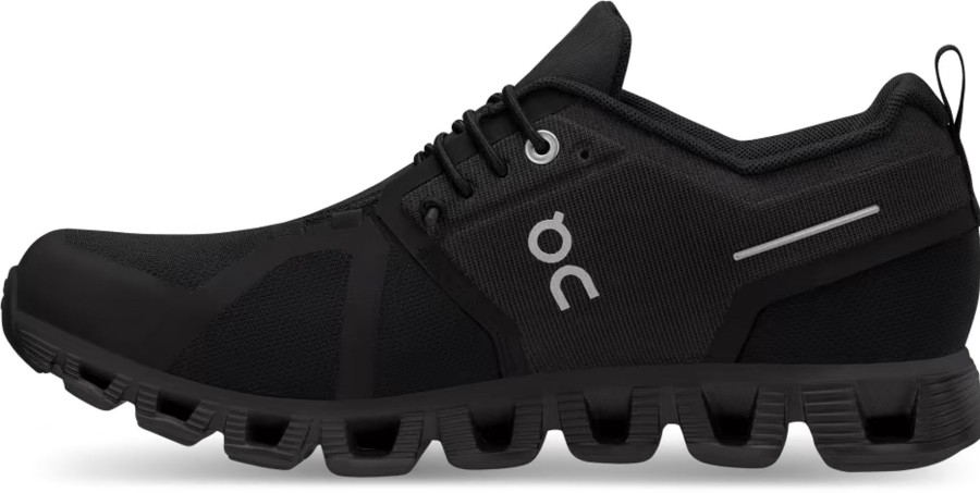 Footwear On Walking Shoes | On Womens Cloud 5 Waterproof Shoes - All Black