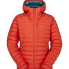 Clothing Rab Insulated Jackets | Rab Womens Microlight Alpine Jacket Grapefruit Red