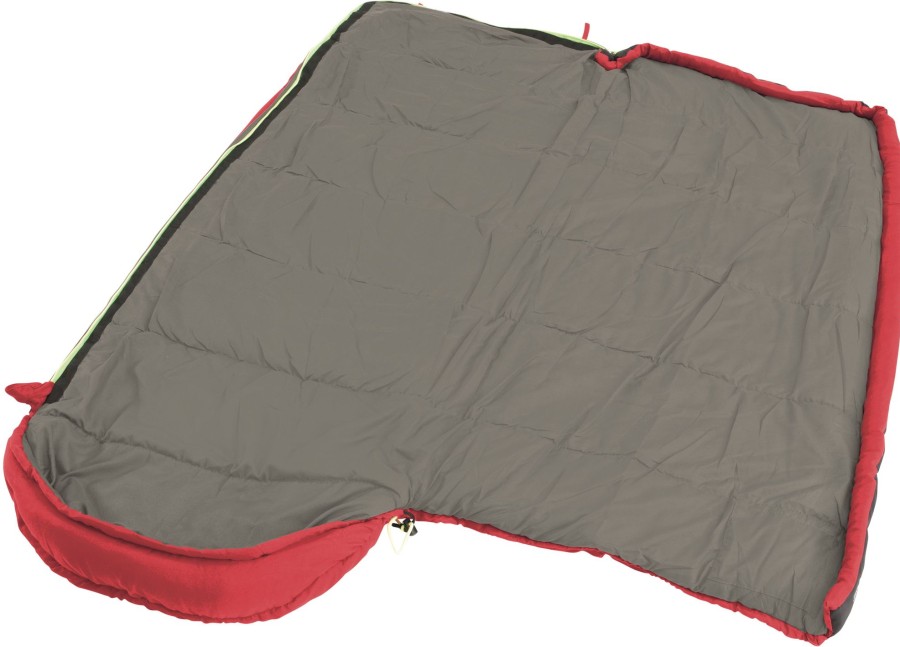 Camping Outwell Family & Leisure Sleeping Bags | Outwell Campion Junior Sleeping Bag Red