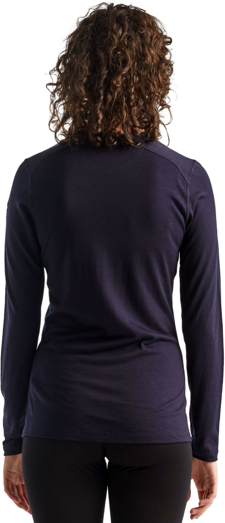 Clothing Icebreaker T Shirts & Base Layers | Icebreaker Womens 200 Oasis Long Sleeved Crewe Top - Midnight Navy Blue