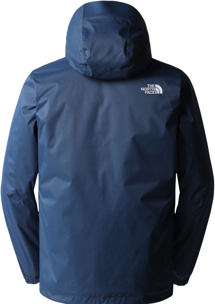 Clothing The North Face Insulated Jackets | The North Face Mens Quest Insulated Jacket - Shady Black Heather Blue