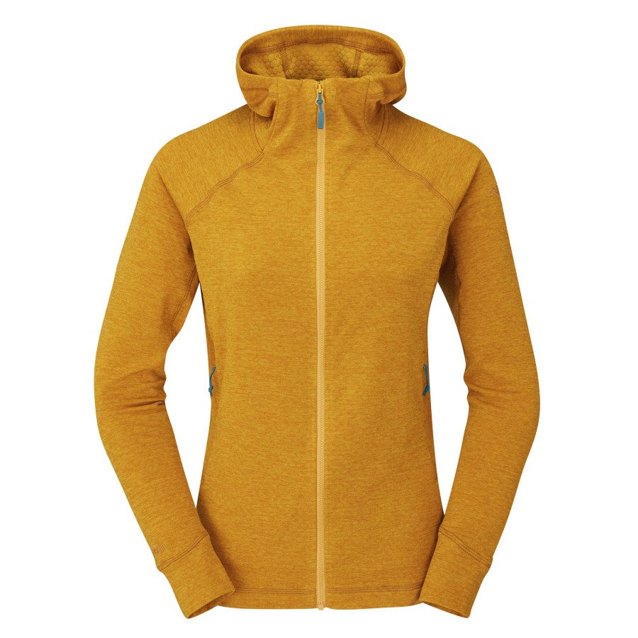 Clothing Rab Fleece & Mid Layer | Rab Womens Nexus Hoody - Dark Butternut Orange