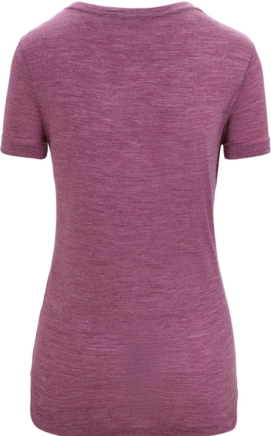 Clothing Icebreaker T Shirts & Base Layers | Icebreaker Womens Sphere Ii Short Sleeved Scoop Tee - Go Berry Heather Purple