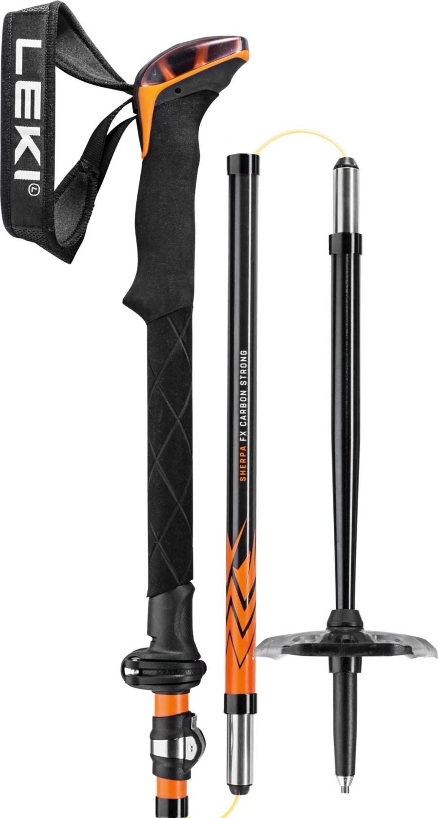 Equipment Leki Walking Poles | Leki Sherpa Fx Carbon Strong Poles - Pair Orange