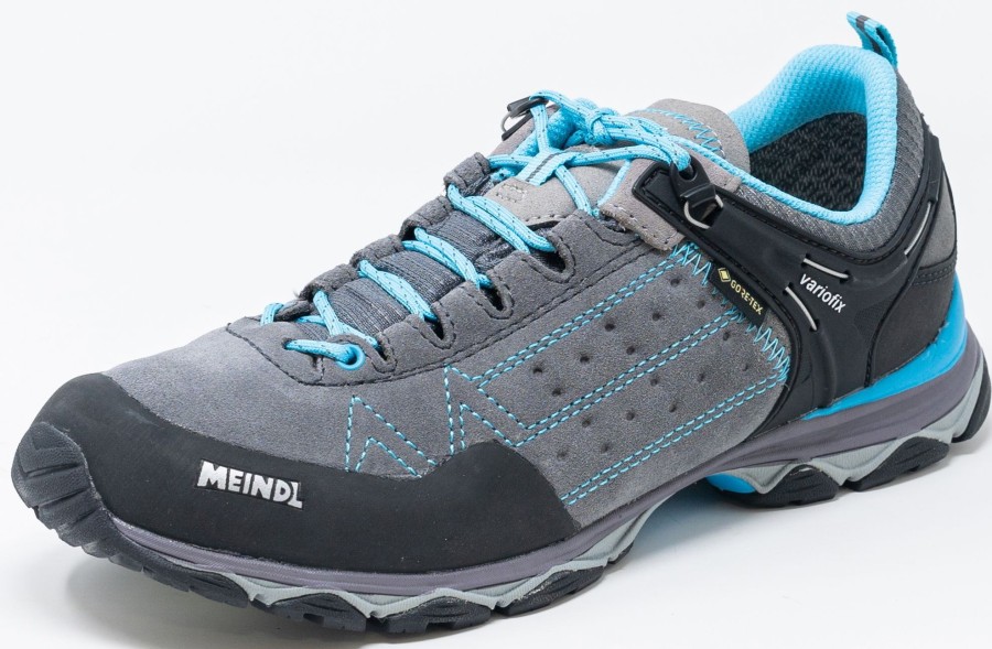 Footwear Meindl Walking Shoes | Meindl Womens Ontario Gtx Shoes Azure Grey