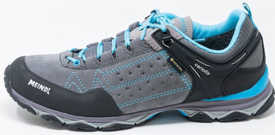 Footwear Meindl Walking Shoes | Meindl Womens Ontario Gtx Shoes Azure Grey