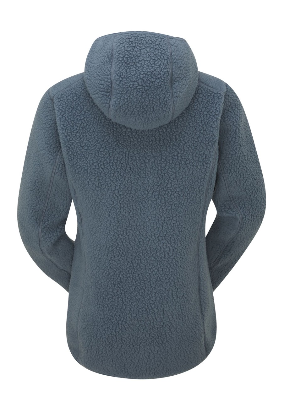 Clothing Rab Fleece & Mid Layer | Rab Womens Shearling Hoody - Orion Blue