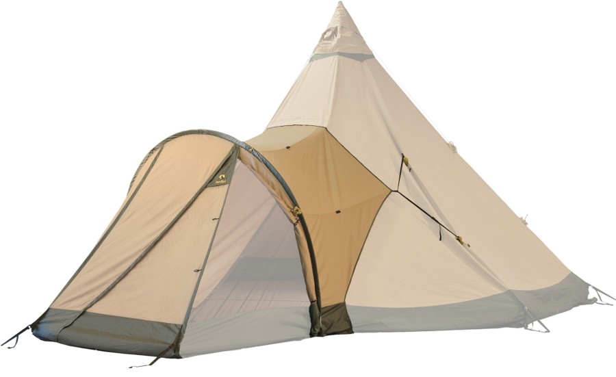 Camping Tentipi Extensions & Canopies | Tentipi Porch 7 Cp Brown