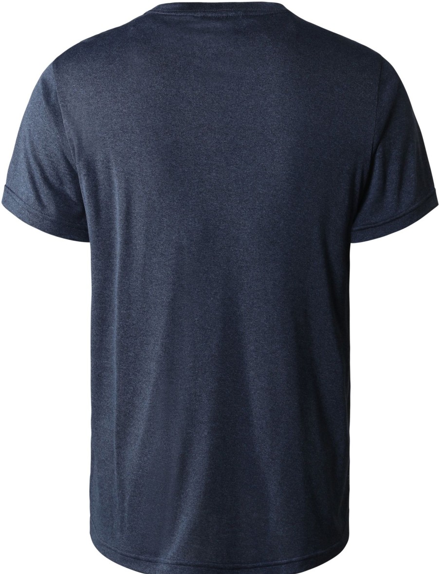 Clothing The North Face T Shirts & Base Layers | The North Face Mens Reaxion Amp Crew T-Shirt - Shady Heather Blue