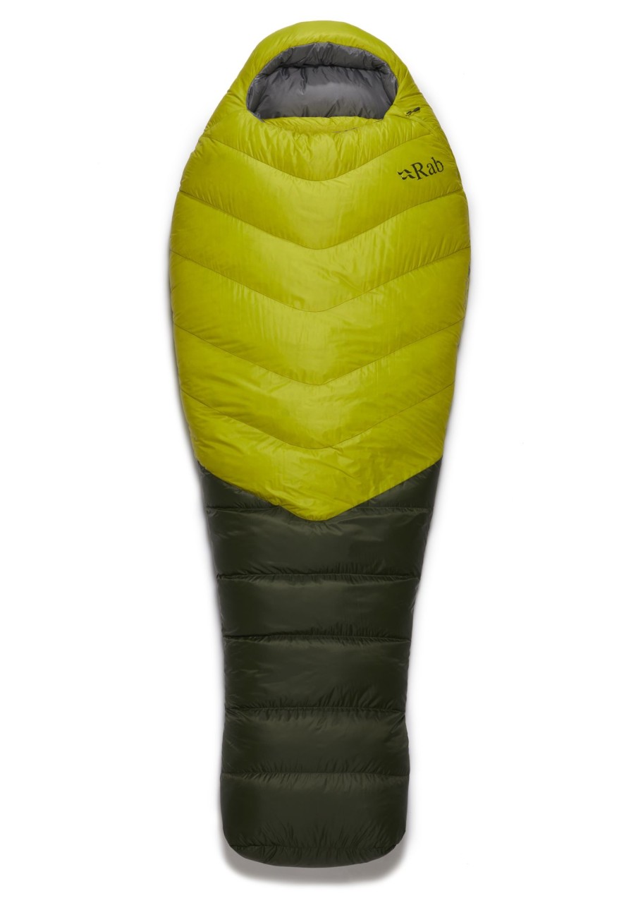 Camping Rab Backpacking & Lightweight Sleeping Bags | Rab Alpine 800 Sleeping Bag - Long Length -Zest Green