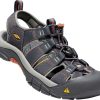 Footwear Keen Sandals | Keen Mens Newport H2 Sandals - India Ink/ Rust Grey