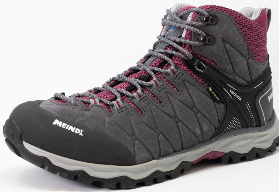 Footwear Meindl Walking Boots | Meindl Womens Mondello Mid Gtx Boots - Anthracite-Blackberry Grey