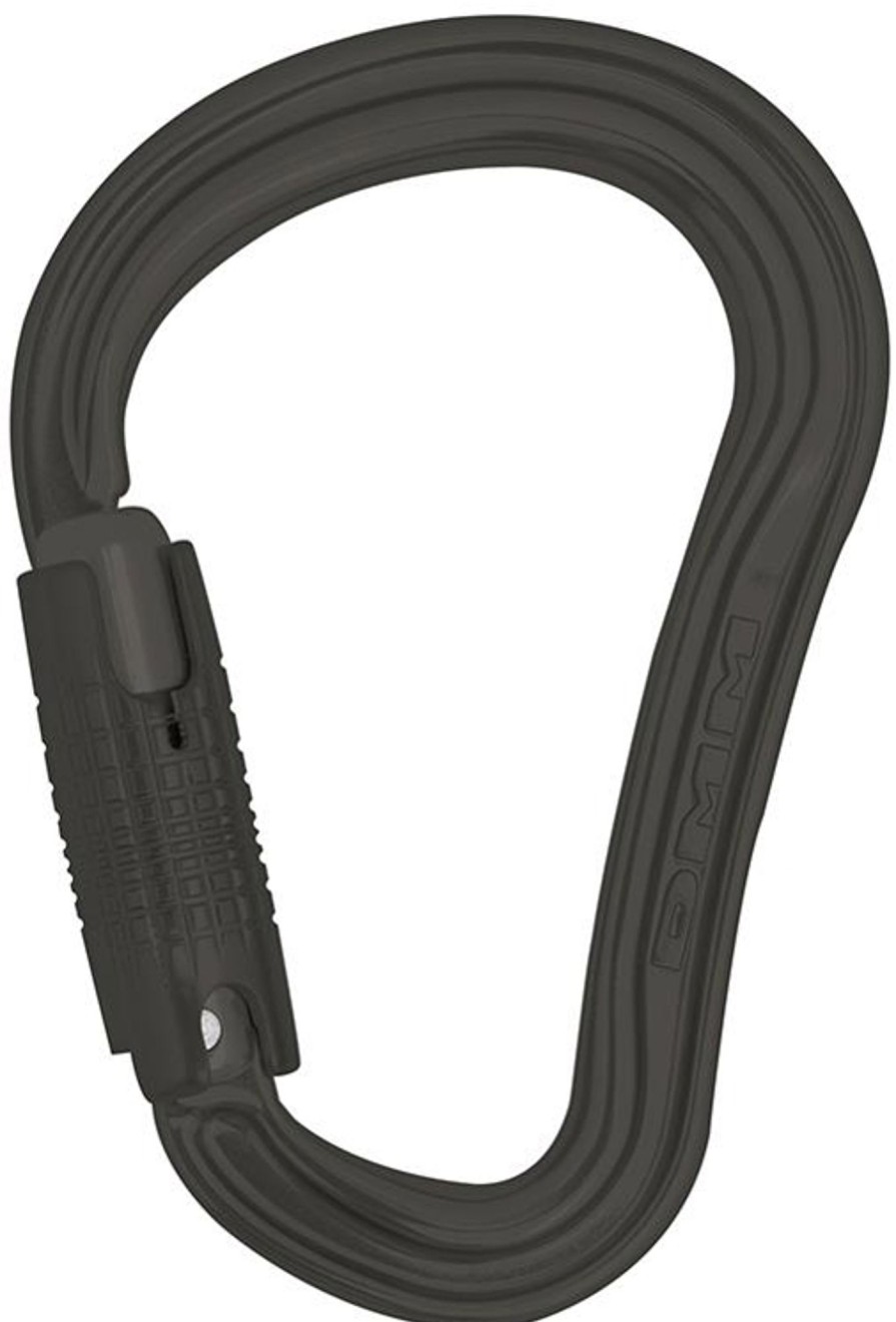 Equipment DMM Carabiners & Quickdraws | Dmm Shadow Hms Locksafe Carabiner - Matt Grey