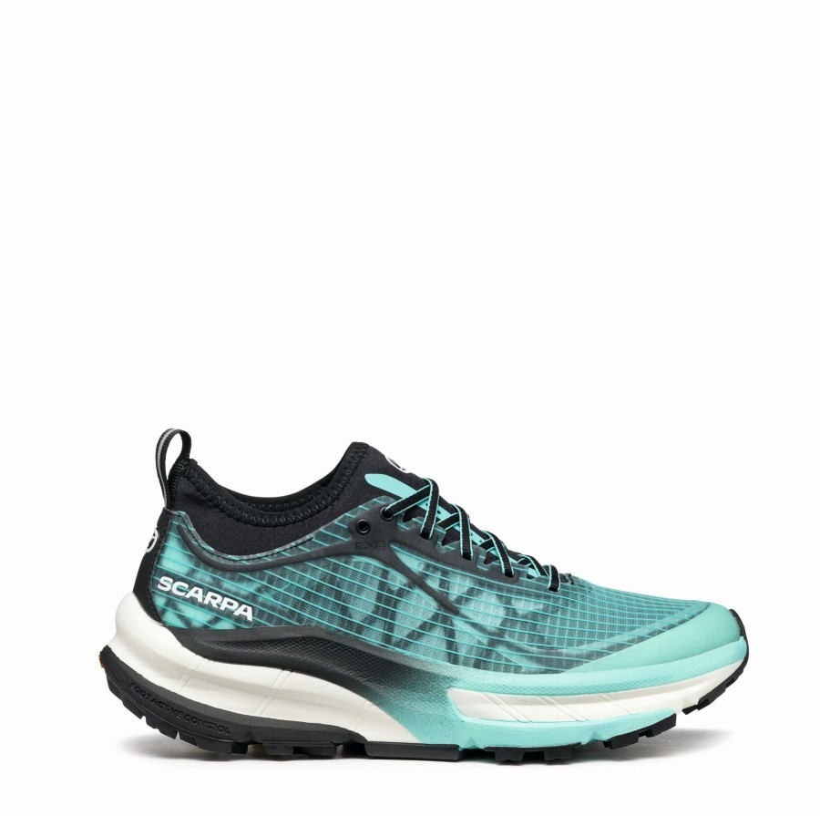 Footwear Scarpa Running Shoes | Scarpa Womens Golden Gate Atr Running Shoes - Aruba Black Blue