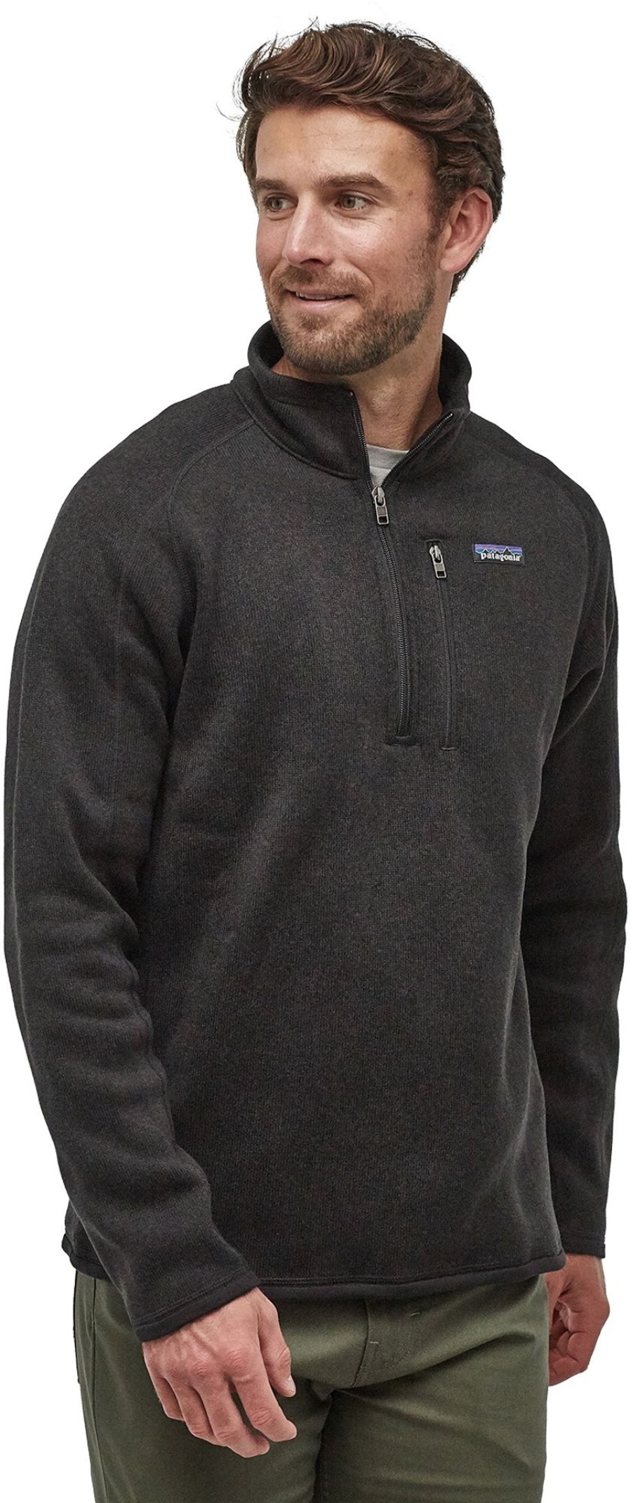 Clothing Patagonia Fleece & Mid Layer | Patagonia Mens Better Sweater 1/4 Zip Fleece Black