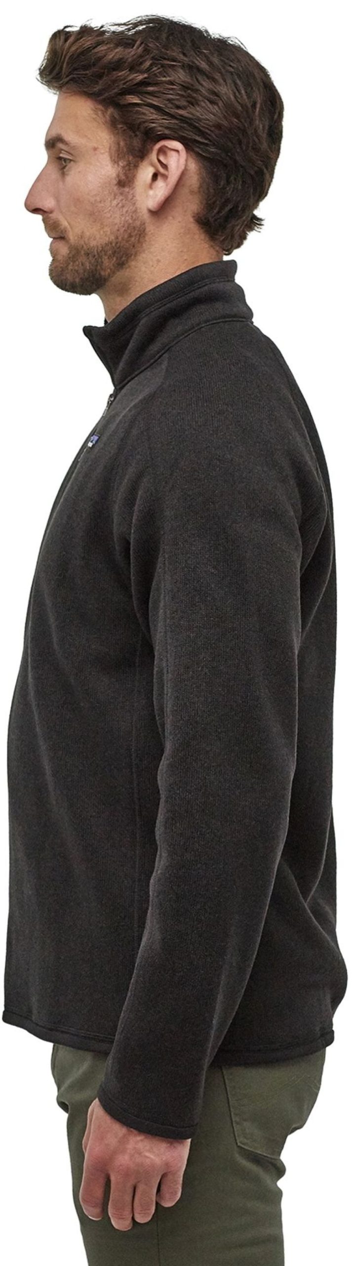 Clothing Patagonia Fleece & Mid Layer | Patagonia Mens Better Sweater 1/4 Zip Fleece Black