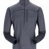 Clothing Rab Fleece & Mid Layer | Rab Mens Ascendor Pull-On - Beluga Grey